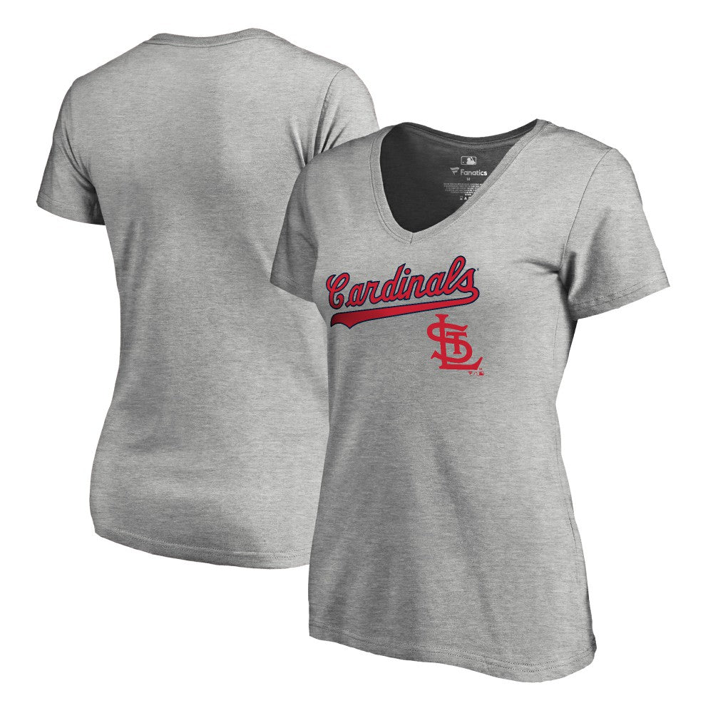 St. Louis Cardinals Women's Core Wahconah V-Neck T-Shirt - MLB