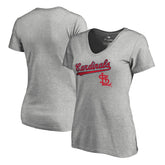 St. Louis Cardinals Women's Core Wahconah V-Neck T-Shirt - MLB