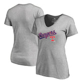 Texas Rangers Women's Core Wahconah V-Neck T-Shirt - MLB
