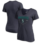 Seattle Mariners Women's Live For It V-Neck T-Shirt - MLB
