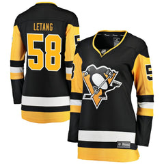 Kris Letang Pittsburgh Penguins Fanatics Women's Home Breakaway Jersey - Black - NHL