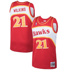 Dominique Wilkins Atlanta Hawks 1986/87 Hardwood Classics Swingman Jersey Red - NBA