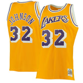 Magic Johnson Los Angeles Lakers 1984/85 Hardwood Classics Swingman Jersey Gold - NBA