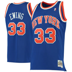 Patrick Ewing New York Knicks 1991/92 Hardwood Classics Swingman Jersey Blue - NBA