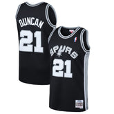 Tim Duncan San Antonio Spurs 1998/99 Hardwood Classics Swingman Jersey Black - NBA