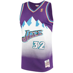 Karl Malone Utah Jazz 1996/97 Hardwood Classics Swingman Jersey Purple - NBA