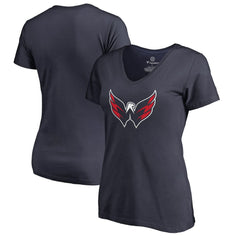 Washington Capitals Women's Primary Logo T-Shirt - Navy - NHL