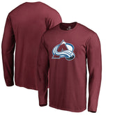 Colorado Avalanche Primary Logo 2 Long Sleeve T-Shirt - Maroon - NHL