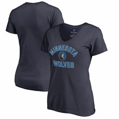 Minnesota Timberwolves Women's Overtime V-Neck T-Shirt Navy - NBA