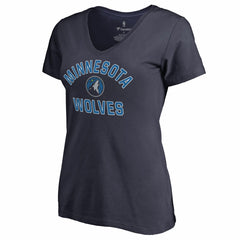 Minnesota Timberwolves Women's Overtime V-Neck T-Shirt Navy - NBA