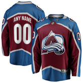 Colorado Avalanche Fanatics Home Breakaway Custom Jersey - Maroon - NHL