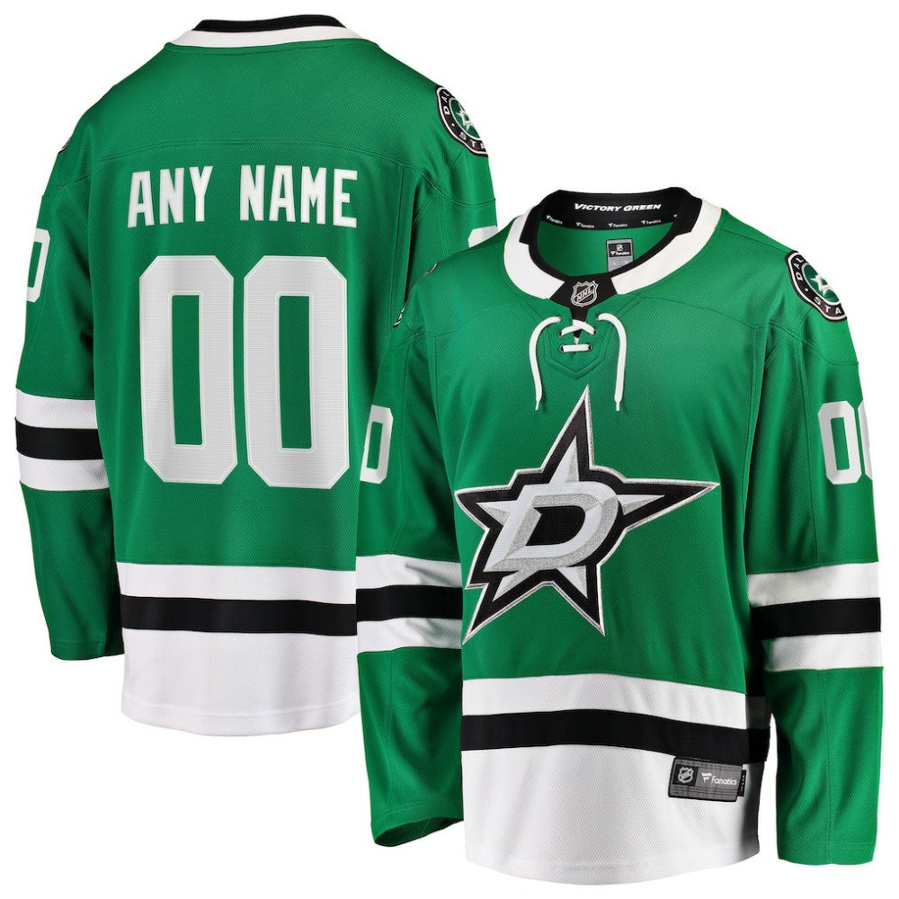 Dallas Stars Fanatics Home Breakaway Custom Jersey - Green - NHL