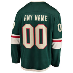 Minnesota Wild Fanatics Home Breakaway Custom Jersey - Green - NHL