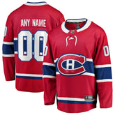 Montreal Canadiens Fanatics Home Breakaway Custom Jersey - Red - NHL