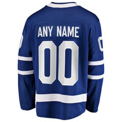 Toronto Maple Leafs Fanatics Home Breakaway Custom Jersey - Blue - NHL