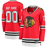 Chicago Blackhawks Fanatics Women's Home Breakaway Custom Jersey - Red - NHL