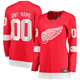 Detroit Red Wings Fanatics Women's Home Breakaway Custom Jersey - Red - NHL