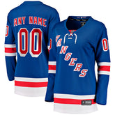 New York Rangers Fanatics Women's Home Breakaway Custom Jersey - Blue - NHL