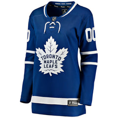 Toronto Maple Leafs Fanatics Women's Home Breakaway Custom Jersey - Blue - NHL