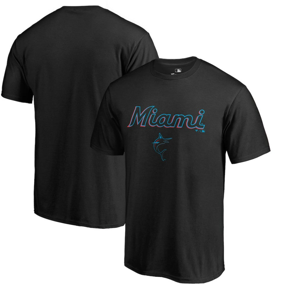 Miami Marlins Team Lockup T-Shirt - MLB