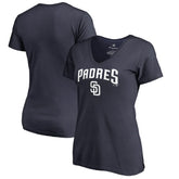 San Diego Padres Women's Team Lockup T-Shirt - MLB