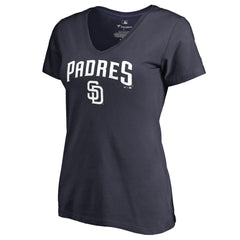 San Diego Padres Women's Team Lockup T-Shirt - MLB