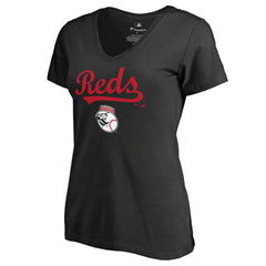 Cincinnati Reds Women's Team Lockup T-Shirt - MLB