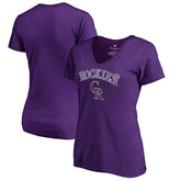 Colorado Rockies Women's Team Lockup T-Shirt - MLB