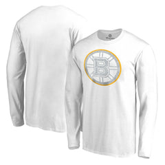 Boston Bruins White Out Long Sleeve T-Shirt - White - NHL