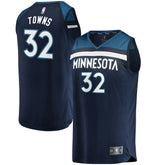 Karl-Anthony Towns Minnesota Timberwolves Fast Break Replica Jersey Navy Icon Edition - NBA