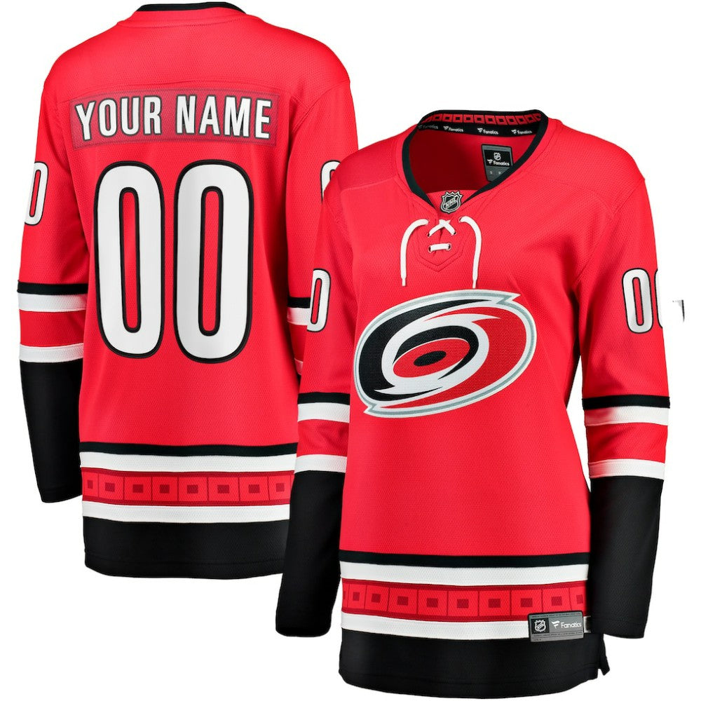 Carolina Hurricanes Fanatics Women's Alternate Breakaway Custom Jersey - Red - NHL