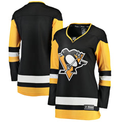 Pittsburgh Penguins Fanatics Women's Home Breakaway Jersey - Black - NHL