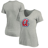 Atlanta Braves Women's Forbes V-Neck T-Shirt - MLB