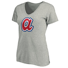 Atlanta Braves Women's Forbes V-Neck T-Shirt - MLB