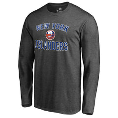 New York Islanders Victory Arch Long Sleeve T-Shirt - Heathered Gray - NHL