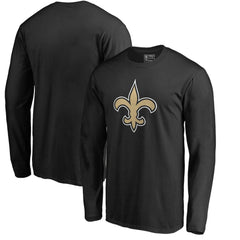 New Orleans Saints Primary Logo Long-Sleeve T-Shirt Black | NFL