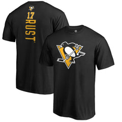Bryan Rust Pittsburgh Penguins Backer Name & Number T-Shirt - Black - NHL