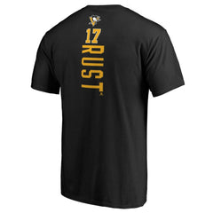 Bryan Rust Pittsburgh Penguins Backer Name & Number T-Shirt - Black - NHL