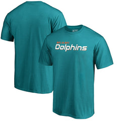 Miami Dolphins Wordmark T-Shirt Aqua | NFL