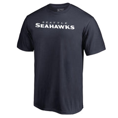 Seattle Seahawks Wordmark T-Shirt College Navy | NFL