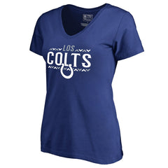 Indianapolis Colts Women's Arriba V-Neck T-Shirt Royal | NFL