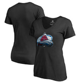 Colorado Avalanche Women's Midnight Mascot V-Neck T-Shirt - Black - NHL