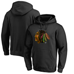 Chicago Blackhawks Midnight Mascot Pullover Hoodie - Black - NHL