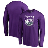 Sacramento Kings Splatter Logo Long Sleeve T-Shirt Purple - NBA