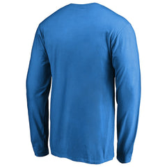 Oklahoma City Thunder Splatter Logo Long Sleeve T-Shirt Blue - NBA