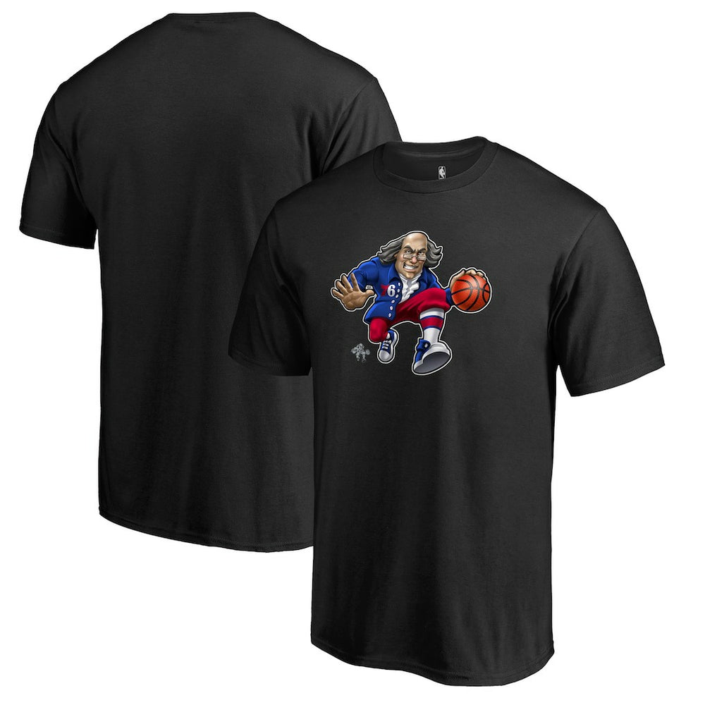 Philadelphia 76ers Midnight Mascot 2 T-Shirt Black - NBA