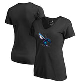 Charlotte Hornets Women's Midnight Mascot V-Neck T-Shirt Black - NBA