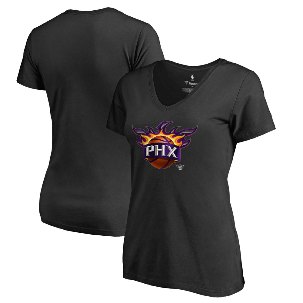 Phoenix Suns Women's Midnight Mascot V-Neck T-Shirt Black - NBA