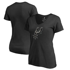 San Antonio Spurs Women's Midnight Mascot V-Neck T-Shirt Black - NBA