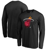 Miami Heat Midnight Mascot Long Sleeve T-Shirt Black - NBA